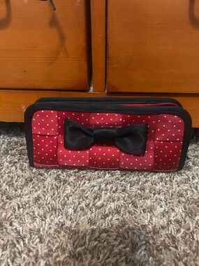 Harvey's For Disney Couture
 Polka Dot Wallet with Black Bow